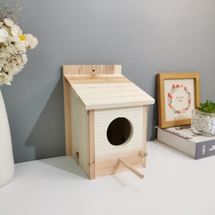 Creative Bird Breeding Box Wooden Bird Nest
