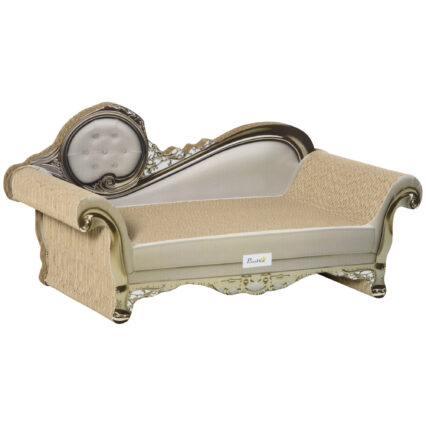 PawHut Cat Furniture, With Scratching Pad & Catnip - Brown