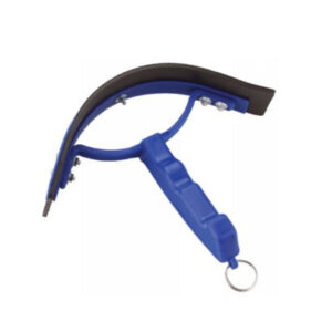 Sweat knife plastic curved blue