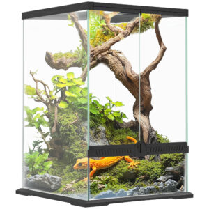 PawHut 40L Vivarium For Lizards, Frogs, Snakes, Turtles, Tortoises W/ Anti-Escape Design, Ventilation