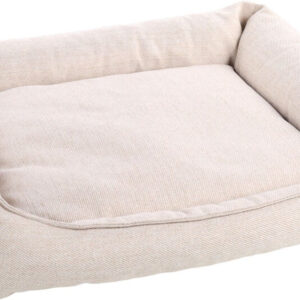 Flamingo Orthopedische hondenmand – orthopedisch hondenbed – premium line – pure luxe hondenbed 100 x 80 x 25 cm – extra memory foam voor maximaal comfort – baldar mand beige