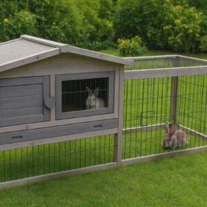 Flamingo rabbit hutch - sunshine cottage 155x53x70 cm