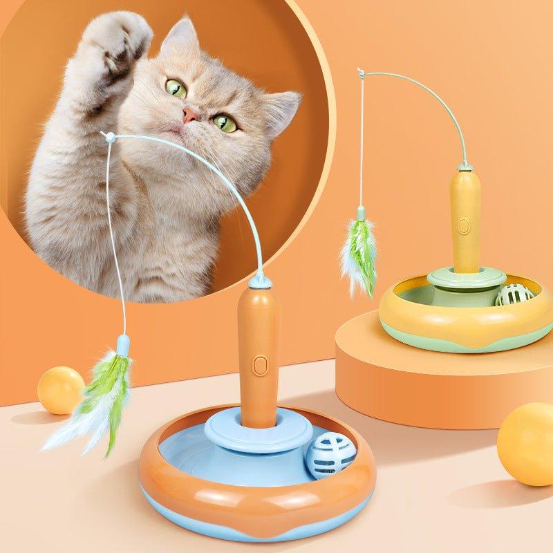 2in1petcattoywithfeatherforselfplaycatturntablepetssuppliescattoytoyscatsitemsproducts617019jpg Urban Pet Play Ltd | AwardWinning Pet Care Pet Shop