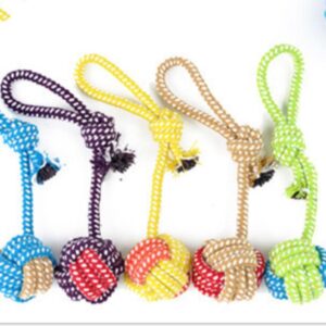 Handcrafted Cotton Rope Dog Leash Toys