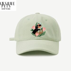 CAT MOM HAT - LADY WITH BLACK CAT