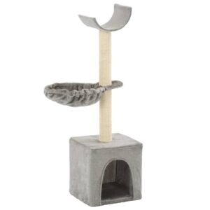 Vidaxl cat scratching post with sisal scratching posts 105 cm gray