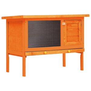 Vidaxl Outdoor Rabbit Hutch with 1 Floor, Wood