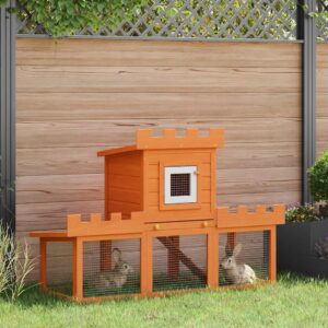 Vidaxl rabbit hutch single large