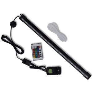 VidaXL LED aquarium lamp with bubbles RGB 48 cm