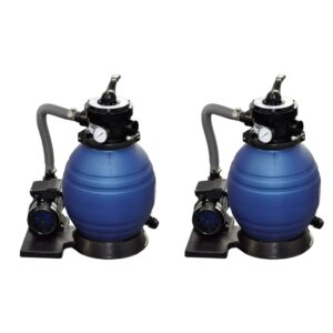 NNEVL Sand Filter Pumps 2pcs 400 W 11000 l/h
