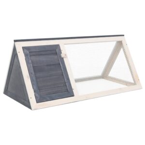 NNEVL Animal Rabbit Cage Grey Wood