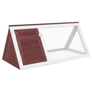 Vidaxl rabbit hutch wood brown