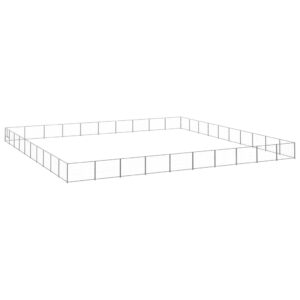 NNEVL Dog Kennel Silver 100 m² Steel