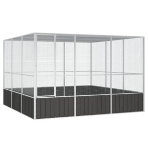 NNEVL Bird Cage Anthracite 302.5x324.5x211.5 cm Galvanised Steel