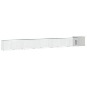 NNEVL Chicken Cage Grey 900x91x100 cm Galvanised Steel