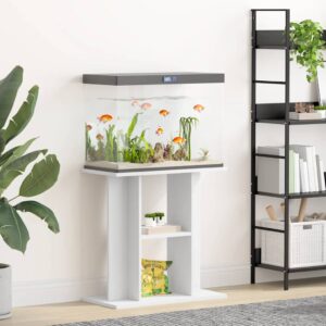 Vidaxl aquarium stand 60x30x60 cm processed wood white