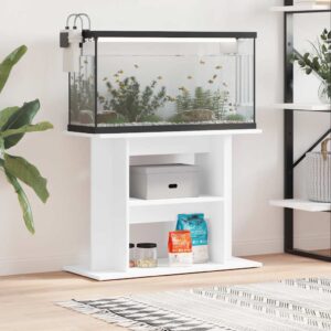 Vidaxl aquarium stand 80x35x60 cm processed wood white