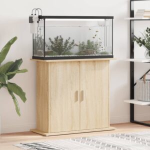 Vidaxl Aquarium Stand Sonoma Oak 81x36x73 cm Engineered Wood