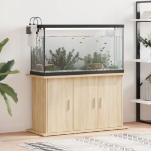 NNEVL Aquarium Stand Sonoma Oak 101x41x58 cm Engineered Wood