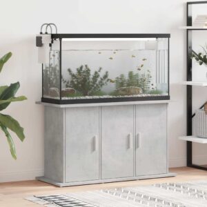 Vidaxl Aquarium Stand Concrete Grey 101x41x58 cm Engineered Wood
