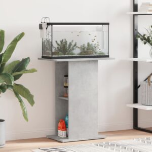 Vidaxl aquarium stand concrete grey 60.5x36x72.5 cm engineered wood