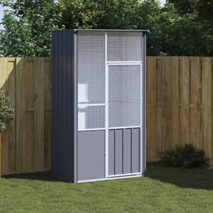 NNEVL Bird Cage Anthracite 115x78x200 cm Galvanised Steel