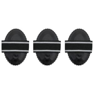 VidaXL curry combs 3 pcs steel black