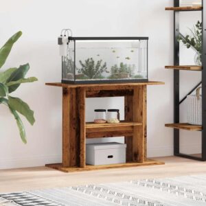 Vidaxx aquarium stand 80x35x60 cm treated wood, old wood-colored