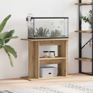 Vidaxx aquarium stand 80x35x60cm crafted wood, artisanal oak color