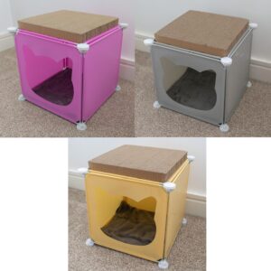 Kitty Cubby Cat Cube Play House MINI Weatherproof Cover Pet and Pond Supply