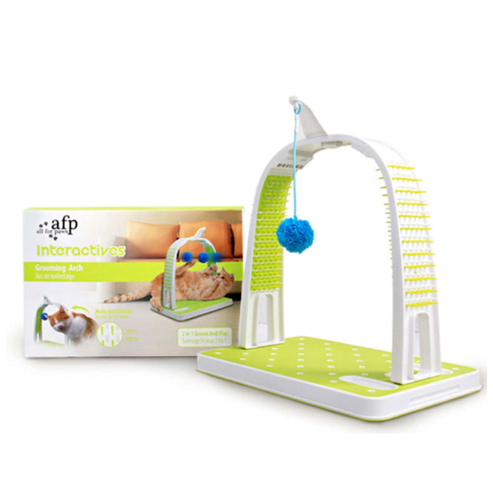 CatGroomingArchIntercativeSelfGroomBrushScratcherPlayAllForPaws1jpg Urban Pet Play Ltd | AwardWinning Pet Care Pet Shop