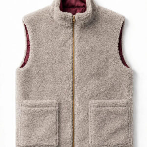 Woolen Unisex Vest - Beige