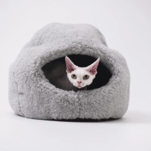 Nest Natural Woolen Pet Bed - Gray