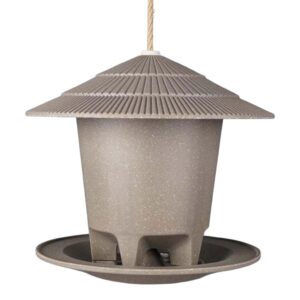 Earthy Deluxe Round Bird Feeder - Straw (21.8cm)