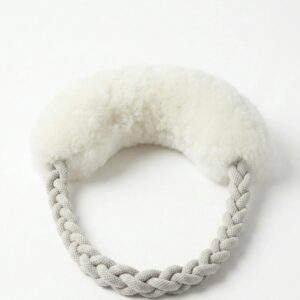 Wool Loop Tug Toy - White