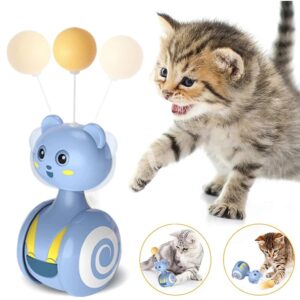 Interactive Feather Rolling Cat Toy