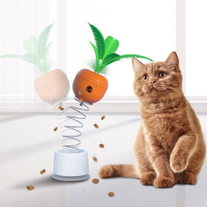 Interactive Food-Dispensing Cat Toy for Mental Stimulation