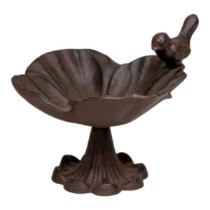 Cast Iron Flower Bird Bath 14.5X14.5X8.5cm