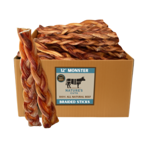 12" MONSTER Braided Bully Sticks