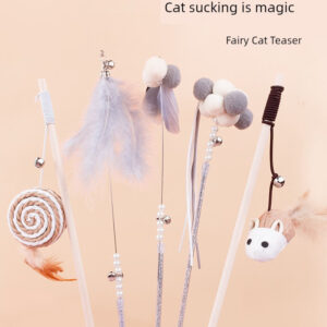 Retractable Cat Toy with Bell