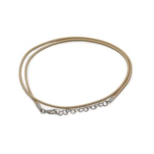 Waxed Pendant Cord -  2Mm X 55cm - Tan 117