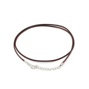 Waxed Pendant Cord -  2Mm X 55cm - Dark Brown 112