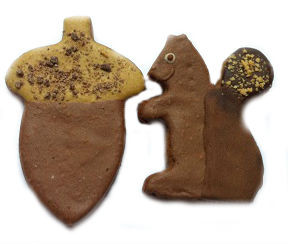 Fall Squirrels and Acorns (Qty 12)