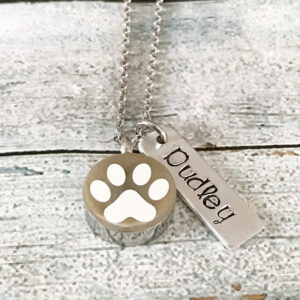 Pet loss - Hand stamped necklace - Pet memorial