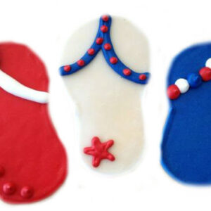 Patriotic Flip Flops (Qty 12)
