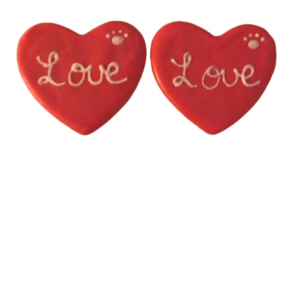 Valentine Love Hearts Dog Treats (Qty 12)