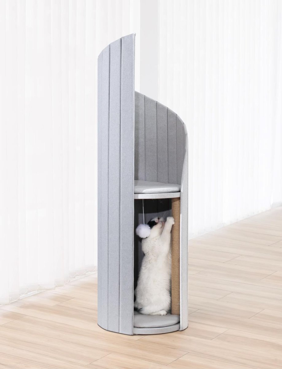 timetowermoderncattreecondogrey2jpg Urban Pet Play Ltd | AwardWinning Pet Care Pet Shop