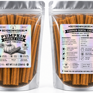 Bulk Pumpkin Dental Chews for Dogs | 5.5-Inch | USA Made