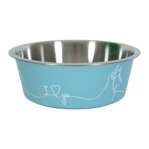 Zolux love dog food bowl blue
