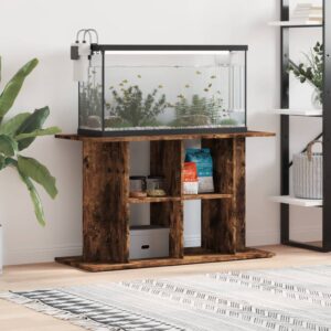 Vidaxl aquarium stand 100x40x60 cm processed wood smoked oak color